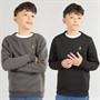 Brave Soul Boys Two Pack Sweatshirts Black/Dark Grey