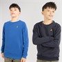 Brave Soul Boys Two Pack Sweatshirts Navy/Cobalt Blue