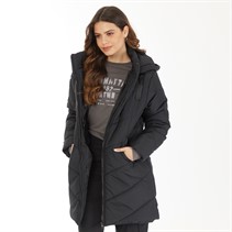 Brave Soul Womens Malmo Puffer Coat Black