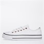 Brave Soul Womens Jill Canvas Trainers White/Rose Gold