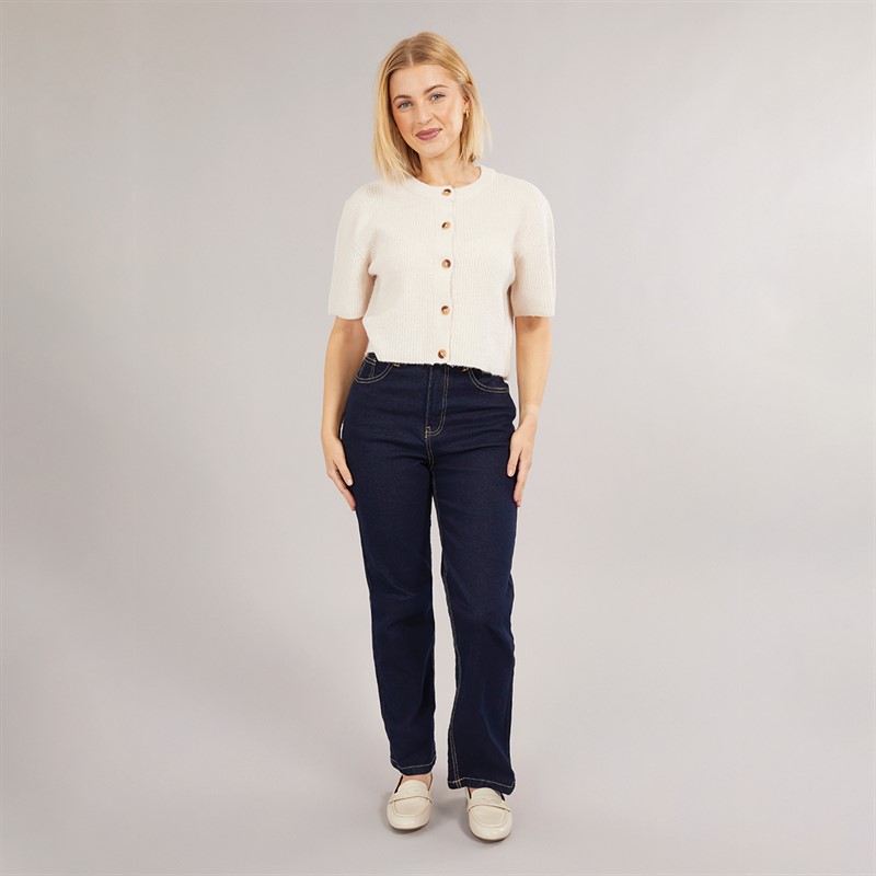 Brave Soul Womens Mom Jeans Mid Blue