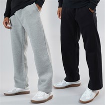 Brave Soul Heren Zeus Set van 2 Open Zoom Joggingbroek Zwart / Grijs