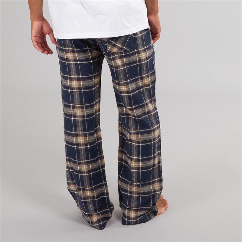 Brave Soul Herren Chester Hose mit weitem Bein, gewebt, kariert