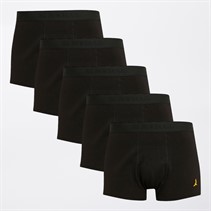 Brave Soul Mens Arlo Five Pack Boxers Black