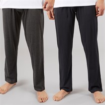 Brave Soul Heren EMB Set van 2 Lounge Broeken Navy/Charcoal Marl