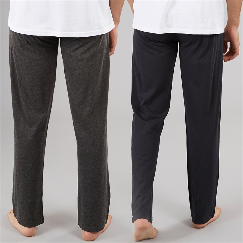 Brave Soul Herren EMB Zwei Pack Lounge Hose Marine/Anthrazit Marl