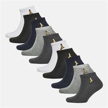Brave Soul Mens Matt Ten Pack Trainer Socks Multi
