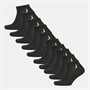 Brave Soul Mens Mateo Ten Pack Trainer Socks Black