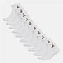 Brave Soul Mens Mateo Ten Pack Trainer Socks White