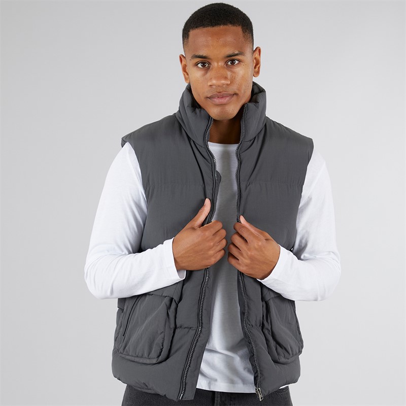 Mens Kirby Padded Gilet Charcoal - Size XXL