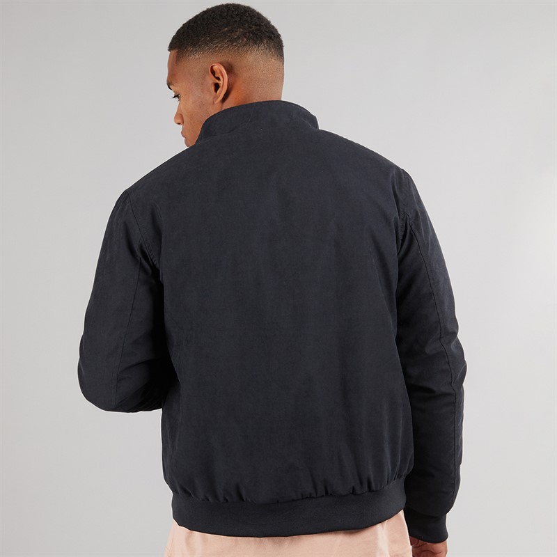 Brave Soul Mens Derwent Bomber Jacket Dark Navy