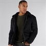 Brave Soul Mens Cunningham Faux Suede Jacket Black