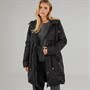 Brave Soul Womens Cairo Padded Parka Jacket Black