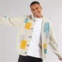 Brave Soul Mens Kevin Button Up Collared Cardigan Beige