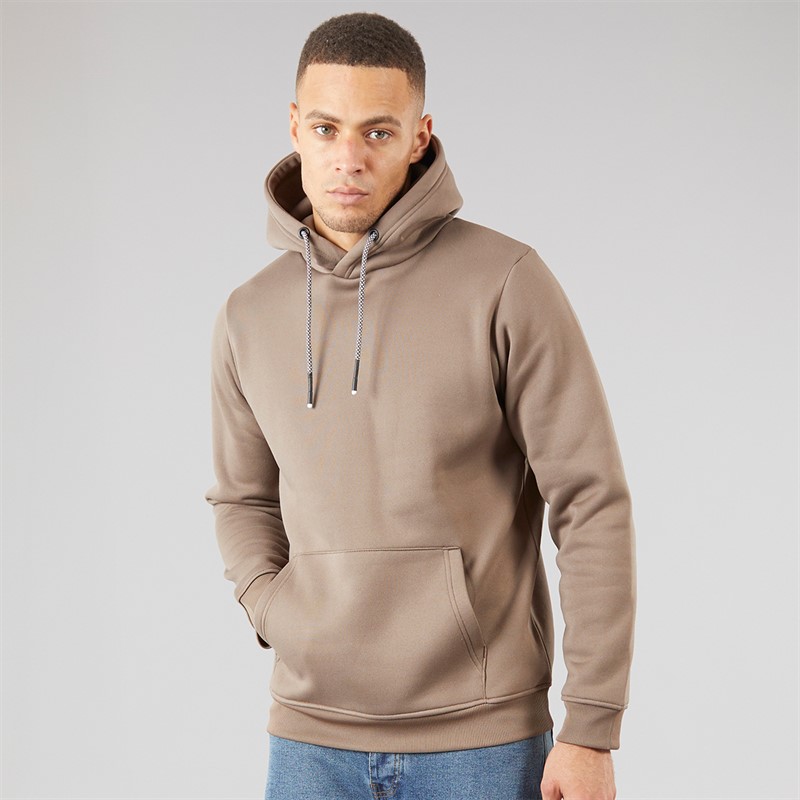 Brave Soul Mens Gaudi Three Pack Hoodies Light Brown/Forest Green/Burgundy