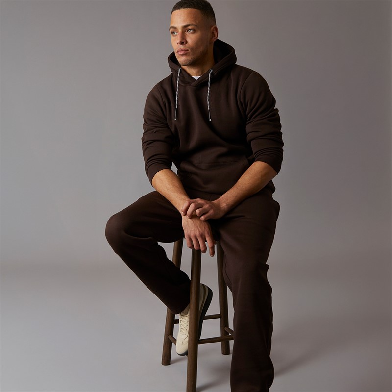 Brave Soul Mens Hadid Tracksuit Chocolate Brown