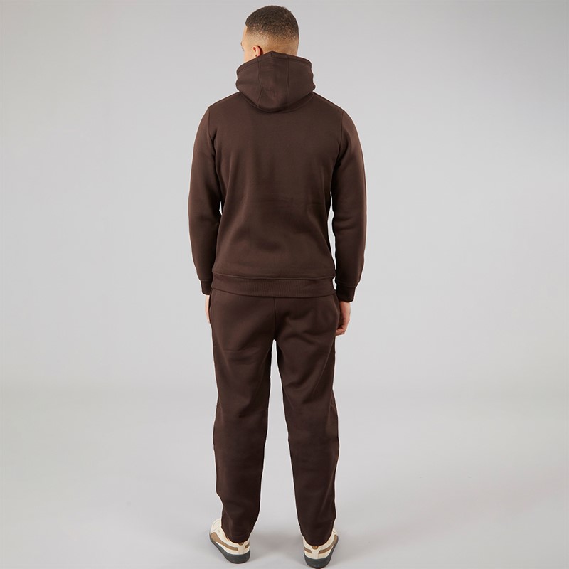 Brave Soul Mens Hadid Tracksuit Chocolate Brown