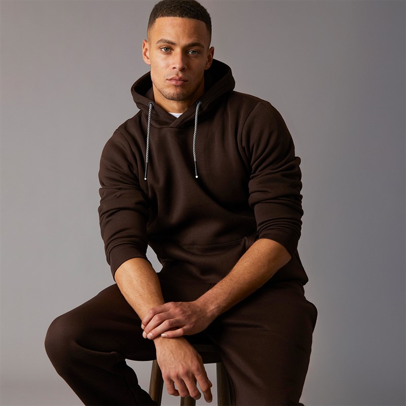 Brave Soul Mens Hadid Tracksuit Chocolate Brown