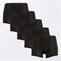 Brave Soul Junge Fünferpack Boxershorts Schwarz