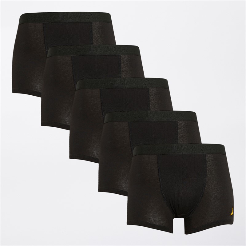 Brave Soul Junge Fünferpack Boxershorts Schwarz