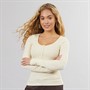 Brave Soul Womens Bluebell Long Sleeve Top Almond