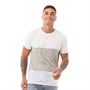 Brave Soul Mens Armus T-Shirt Optic White/Light Grey Marl