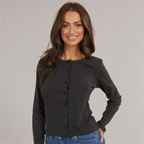 Brave Soul Womens Ellie Top Charcoal Marl