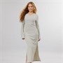 Brave Soul Womens Crew Neck Stripe Maxi Dress Cream/Black