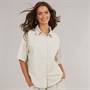 Brave Soul Womens Short Sleeve Shirt Stone/Cream