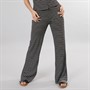 Brave Soul Womens Charlie Jersey Stripe Trousers Black/Cream