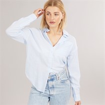 Brave Soul Womens Stripe Shirt Blue/White