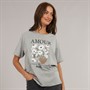 Brave Soul Womens Avenue T-Shirt Grey Marl