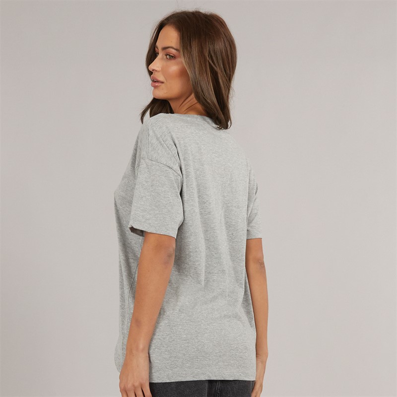 Brave Soul Womens Avenue T-Shirt Grey Marl