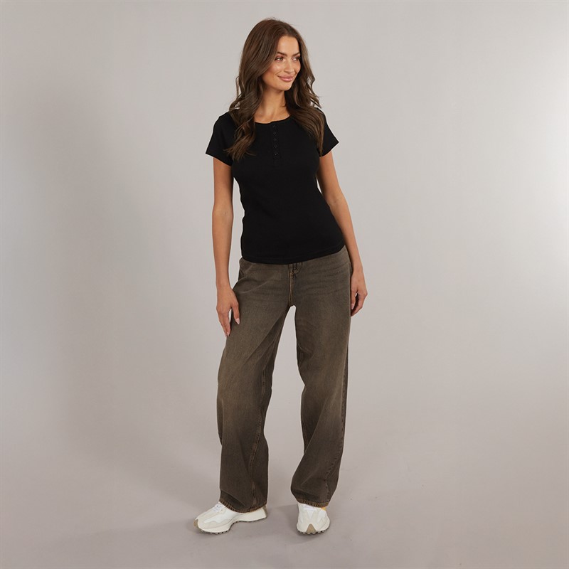 Brave Soul Womens Donnie Top Black