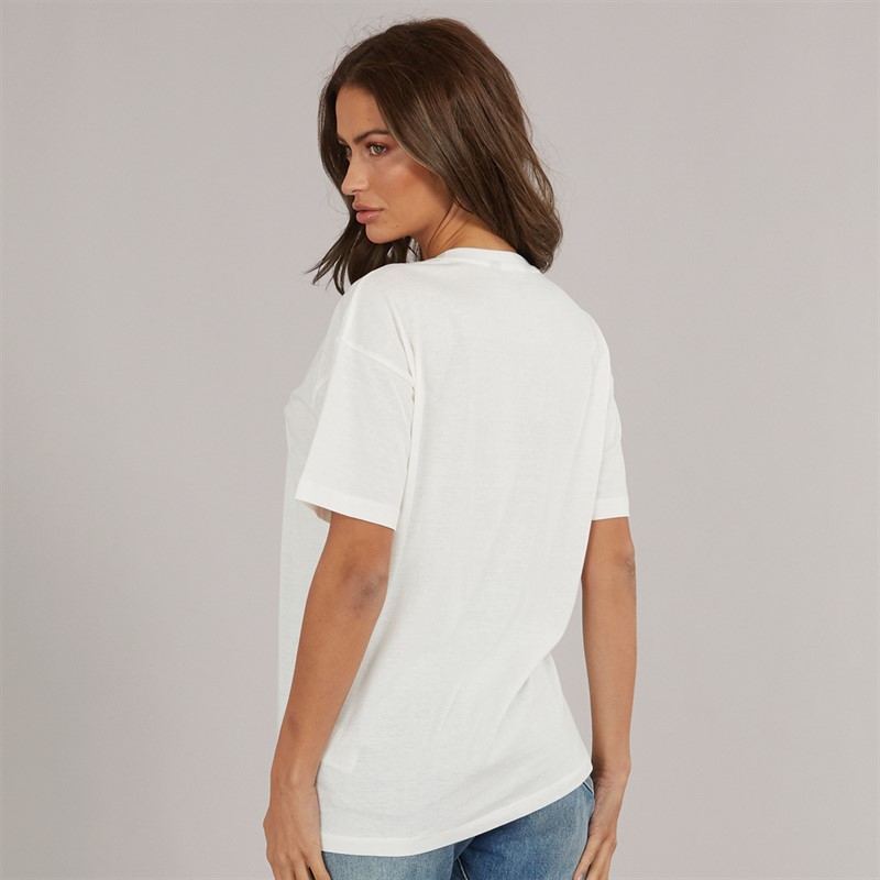 Brave Soul Womens Avenue T-Shirt Cream