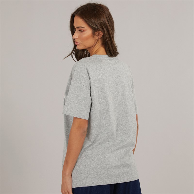 Brave Soul Womens Graphic T-Shirt Dark Grey Marl