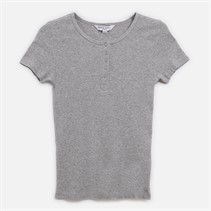 Brave Soul Womens Donnie Top Grey Marl
