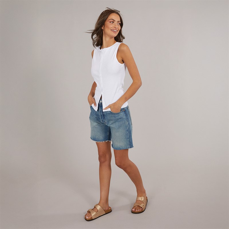 Brave Soul Womens Quantum Vest White