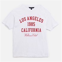 Brave Soul Womens Lala T-Shirt White/Red