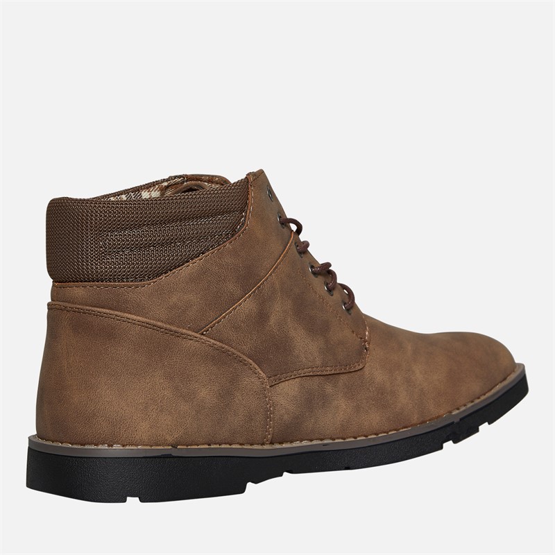 Brave Soul Mens Sawyer Boots Brown