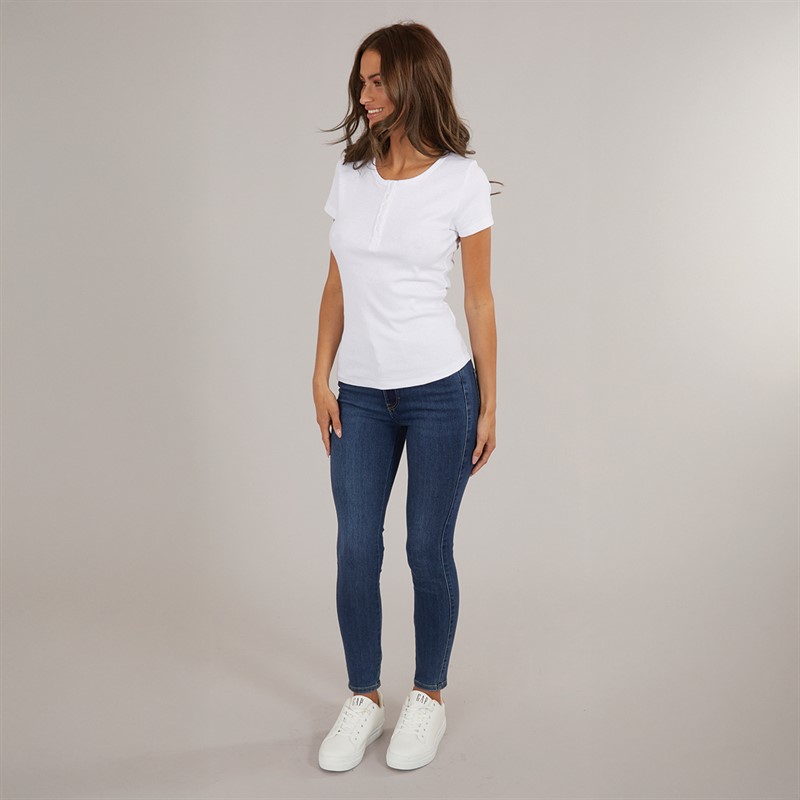 Brave Soul Womens Donnie Top White