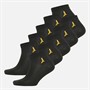 Brave Soul Boys Ten Pack Trainer Socks Black