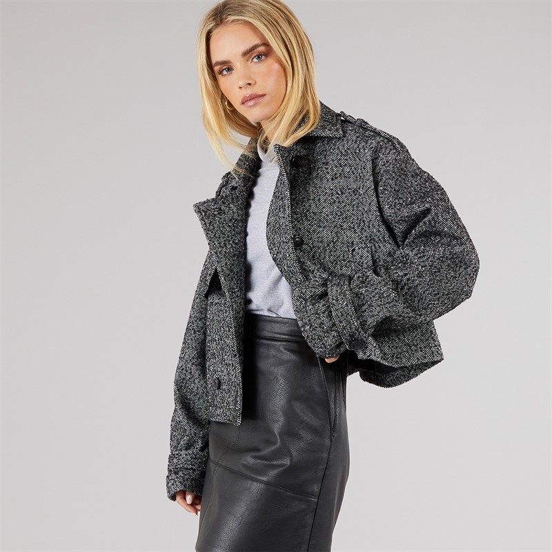 Brave Soul Womens Tina Jacket Black