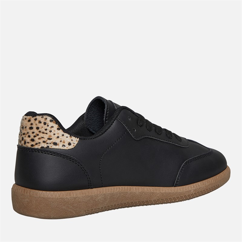 Brave Soul Womens Brae Soul Jayla Trainers Black/Leopard