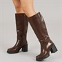 Brave Soul Womens Ceira Knee High Boots Brown