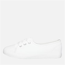 Brave Soul Womens Gemma PU Trainers White