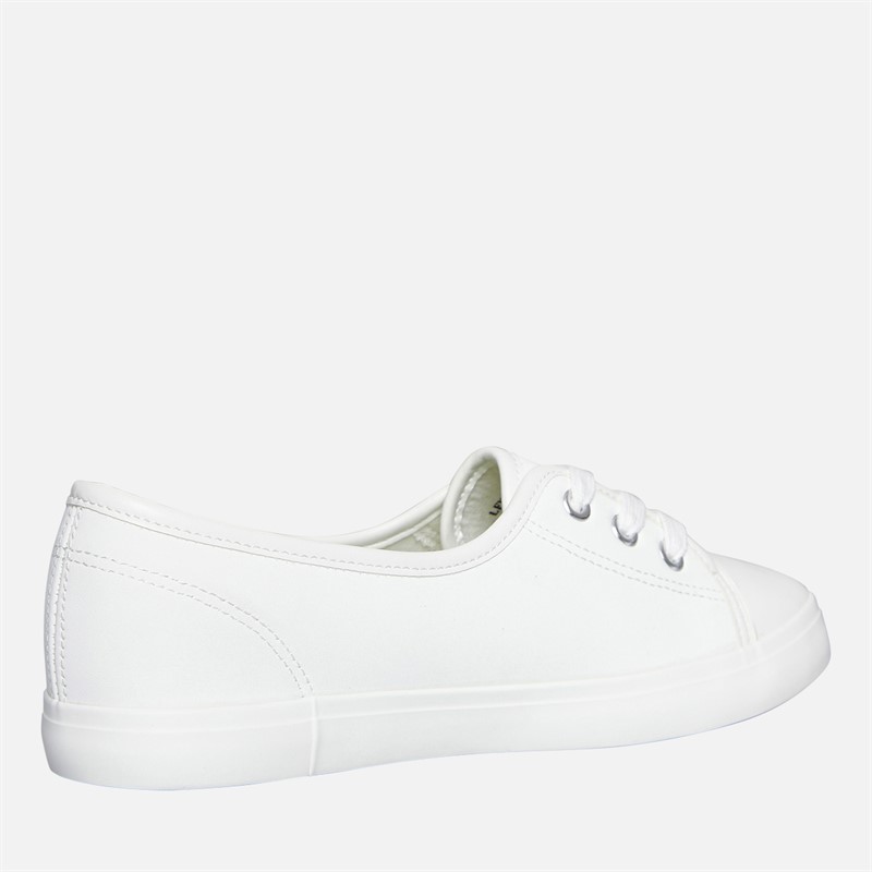 Brave Soul Womens Gemma PU Trainers White