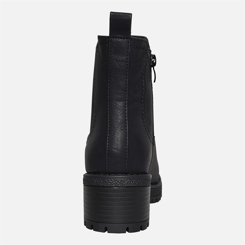 Brave Soul Womens Sara Chelsea Boots Black