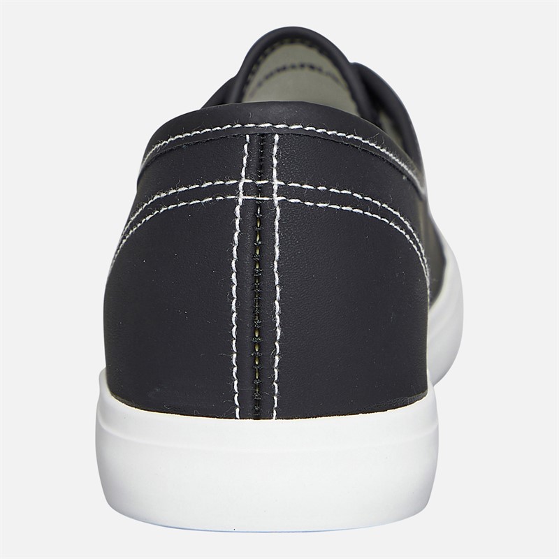 Brave Soul Womens Gemma PU Trainers Black/White