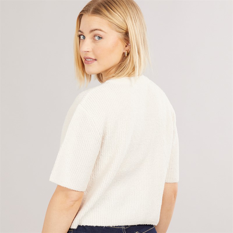 Brave Soul Womens Spring Cardigan Ivory